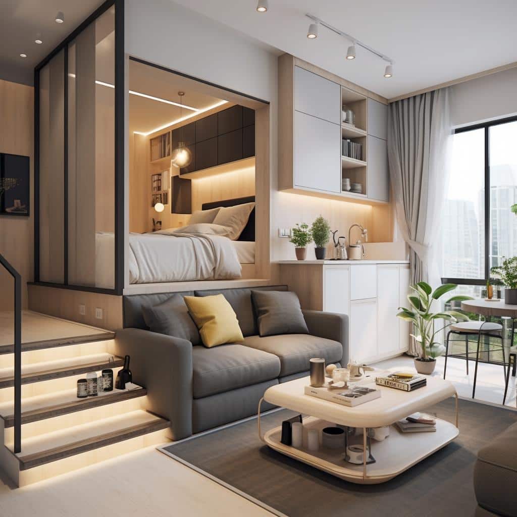 12 Modelos De Casa: Escolhendo o Modelo Ideal que Transformará Sonhos em Realidade! 5 decoracao kitnet