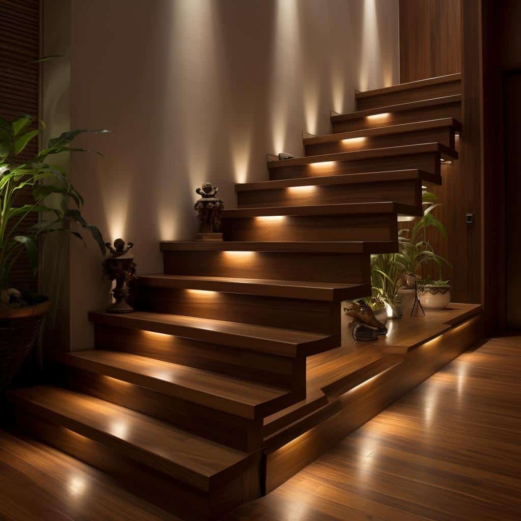 escadas de madeira