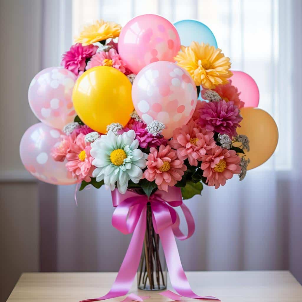 Flores Com Balões: Ideias Criativas para Decoração de Festas 2 flores com baloes