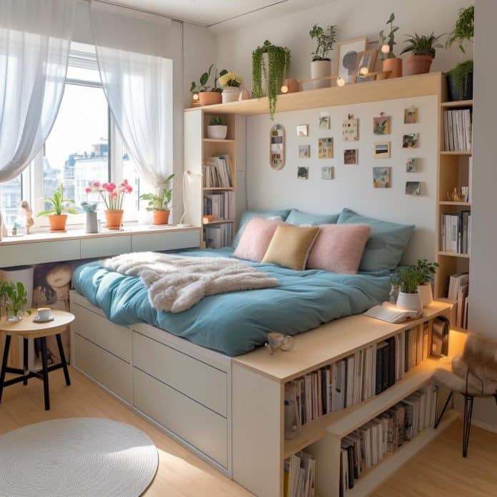 5 dicas de como ampliar espaços em um quarto pequeno.