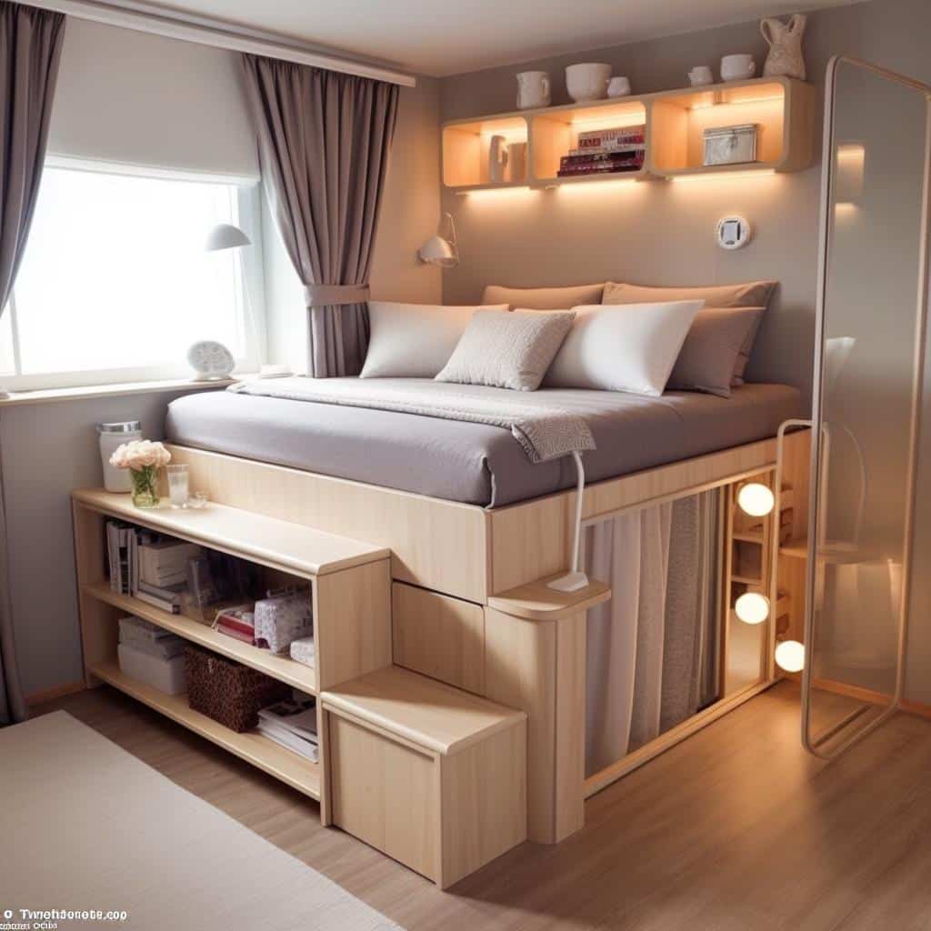 5 Dicas Incríveis para Ampliar Espaços em um Quarto Pequeno e Transformar sua Decoração. 3 5 Dicas Incríveis para Ampliar Espaços em um Quarto Pequeno e Transformar sua Decoração.