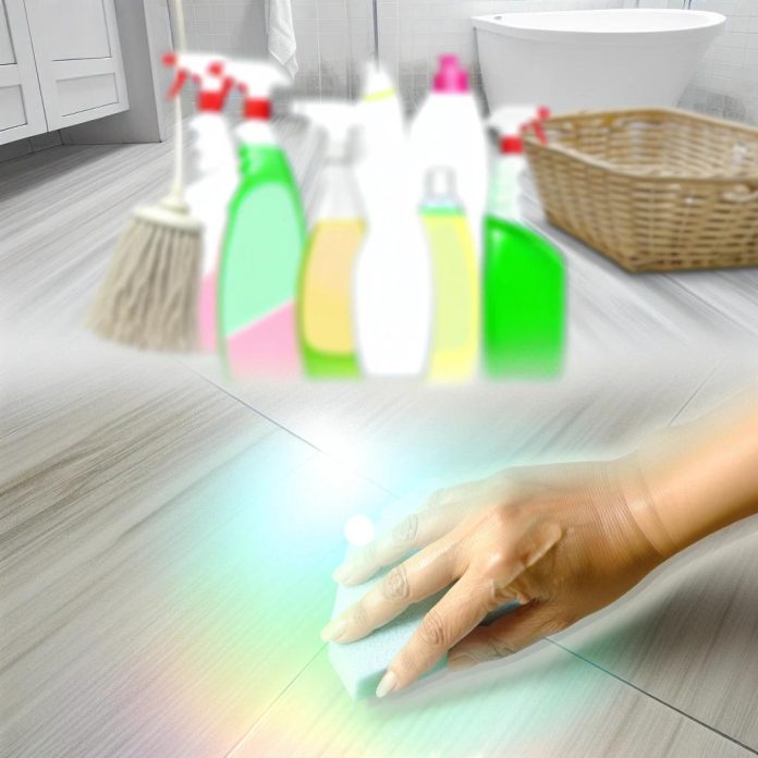 Como tirar manchas do chão do banheiro sem detergente?