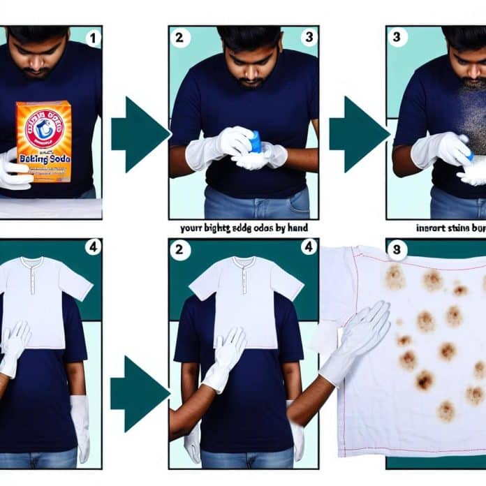 Como usar bicarbonato para branquear roupas manualmente?