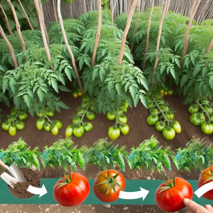 Dica de jardim: plante tomates deitados para aumentar sua colheita!