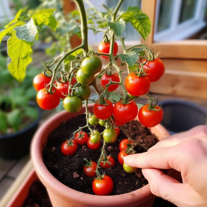 como plantar tomate cereja em vaso