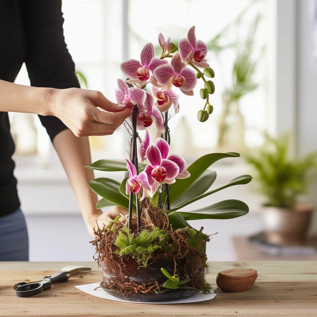 como tirar muda de orquídea