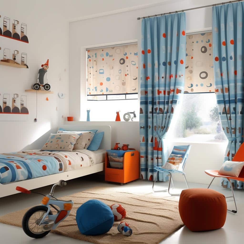 cortina para quarto de menino