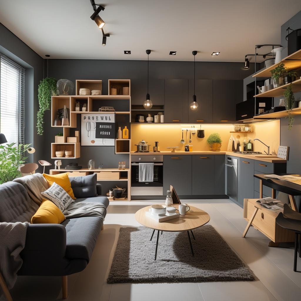 Decoração De Kitnet: 5 Sugestões Para Otimizar Espaços Pequenos Com Estilo. 1 decoração de kitnet