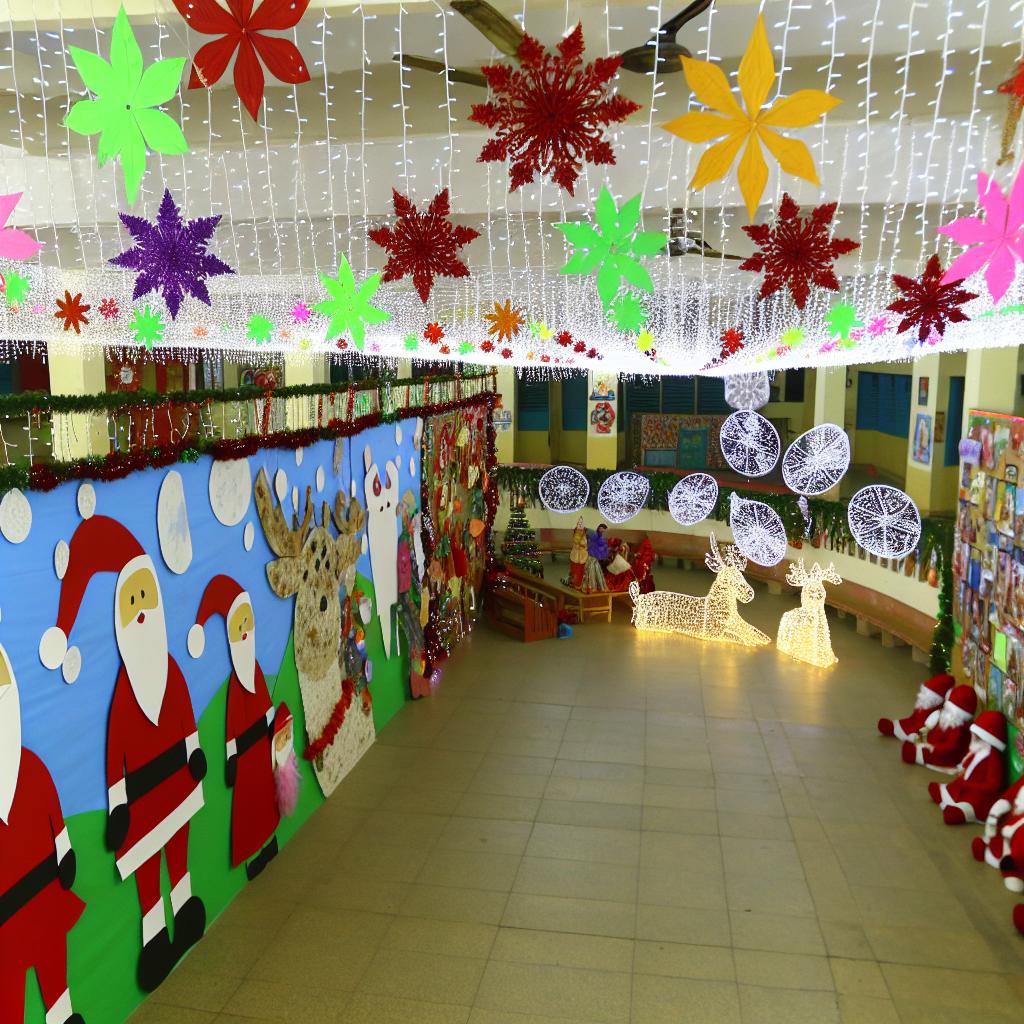 decoração de natal para escola