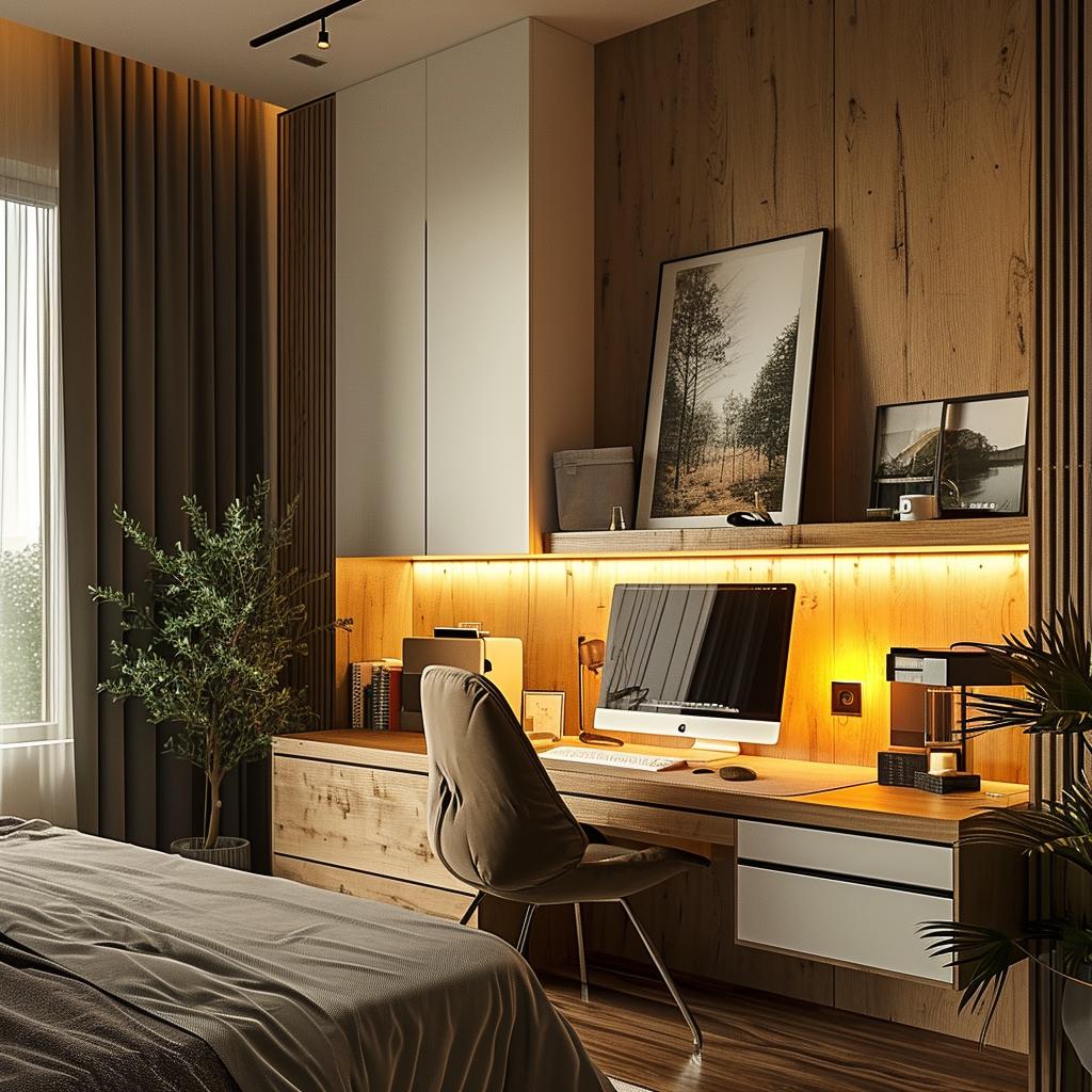 Home Office No Quarto De Casal: 5 Ideias Para Trabalhar Com Conforto. 2 home office no quarto de casal