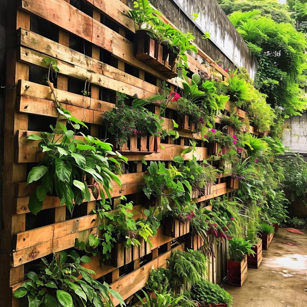 jardim vertical de pallet