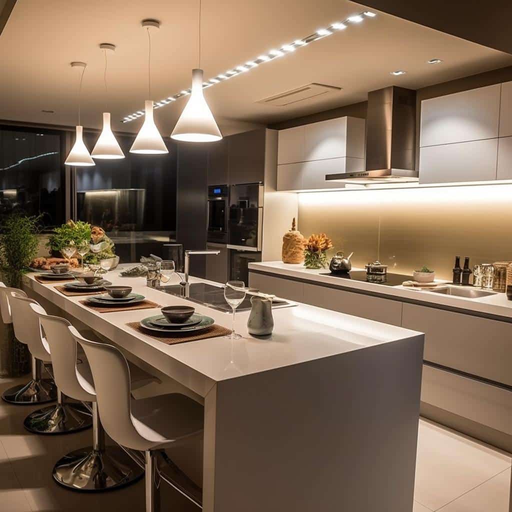 luminária para cozinha