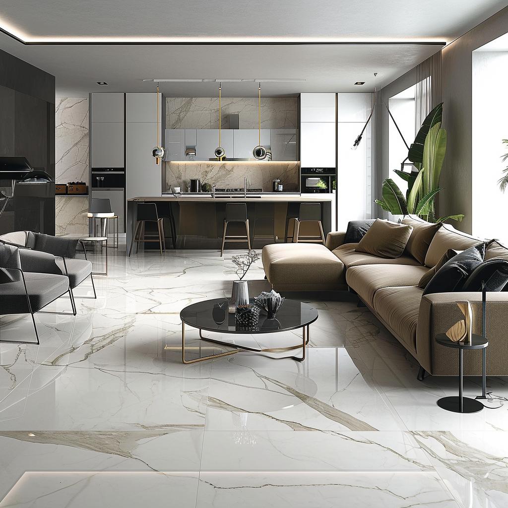 Piso De Porcelanato Para Sala E Cozinha: 5 Vantagens E Dicas De Escolha. 4 piso de porcelanato para sala e cozinha