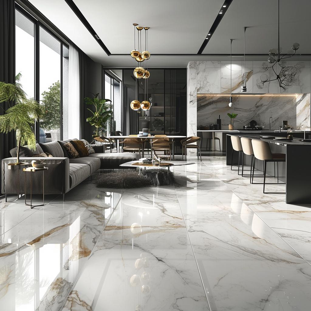 Piso De Porcelanato Para Sala E Cozinha: 5 Vantagens E Dicas De Escolha. 1 piso de porcelanato para sala e cozinha
