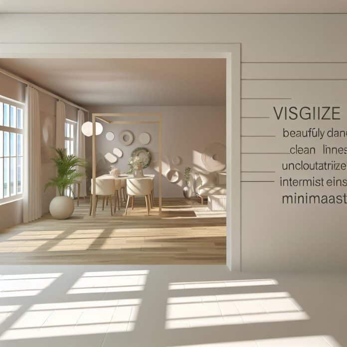 Design de interiores minimalista para o verão