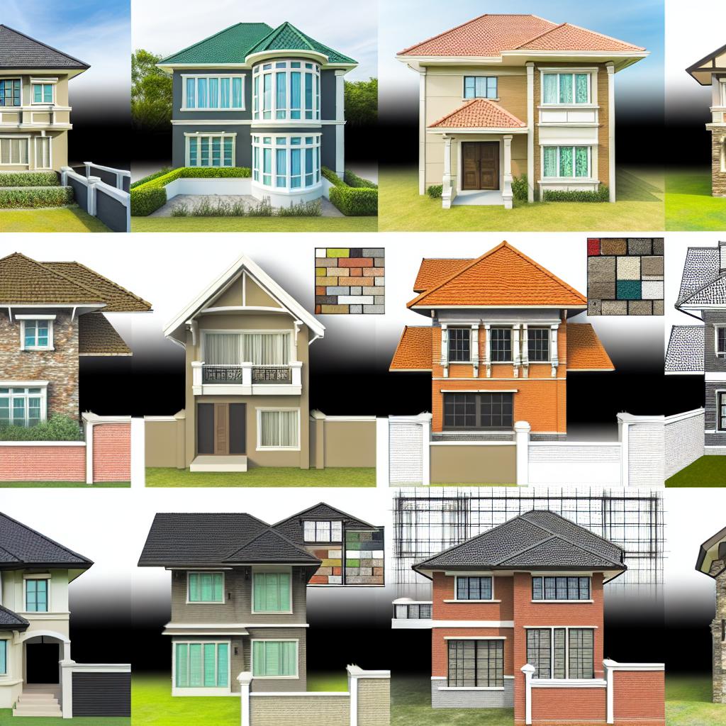 Estilos de fachadas para residências: Descubra as tendências atuais e transforme sua casa em um oásis de surpresa e encanto. 1 Estilos de fachadas para residências