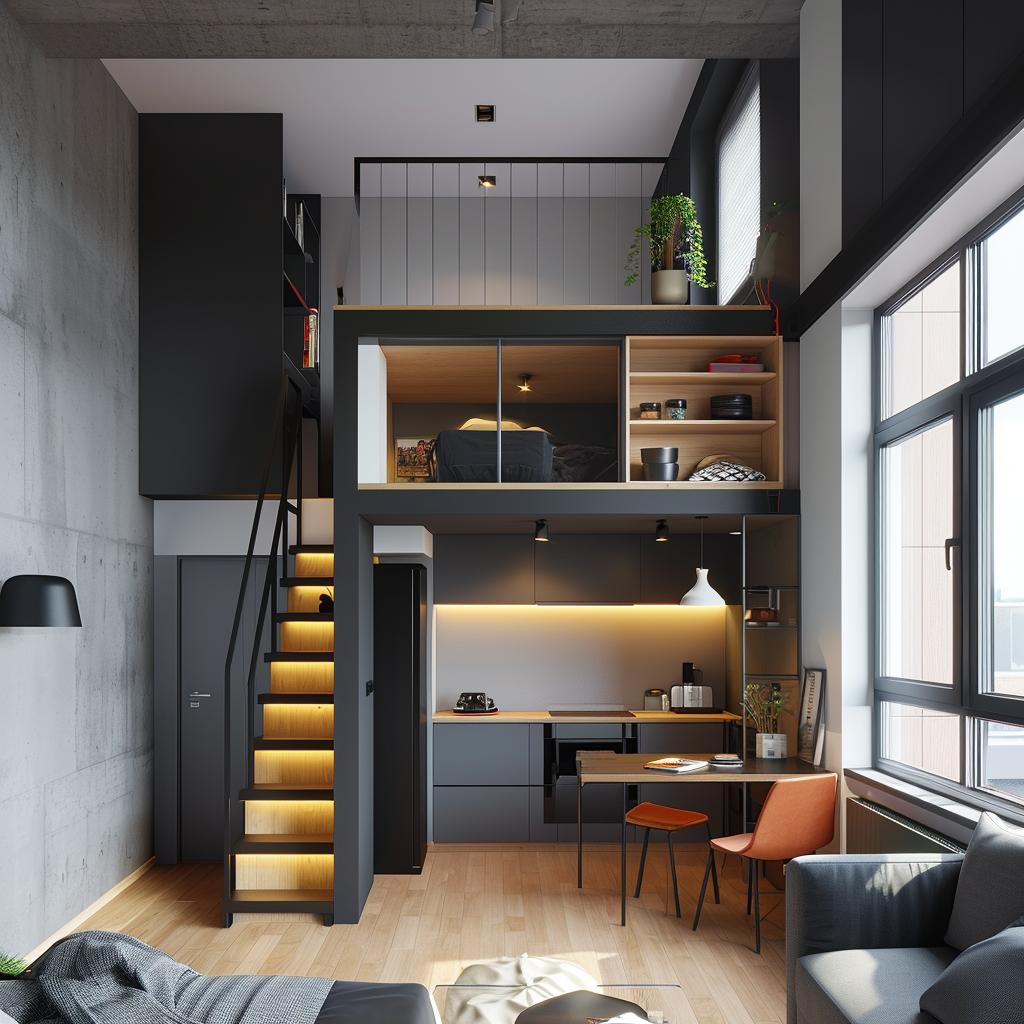"Mostra como transformar um pequeno apartamento de 40m² em um espaço inovador."
