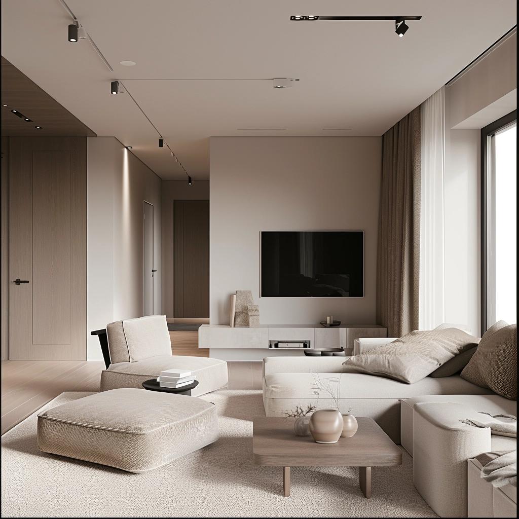 Apartamento em Tons Neutros: 5 Ideias de Elegância e Versatilidade. 21 apartamento tons neutros
