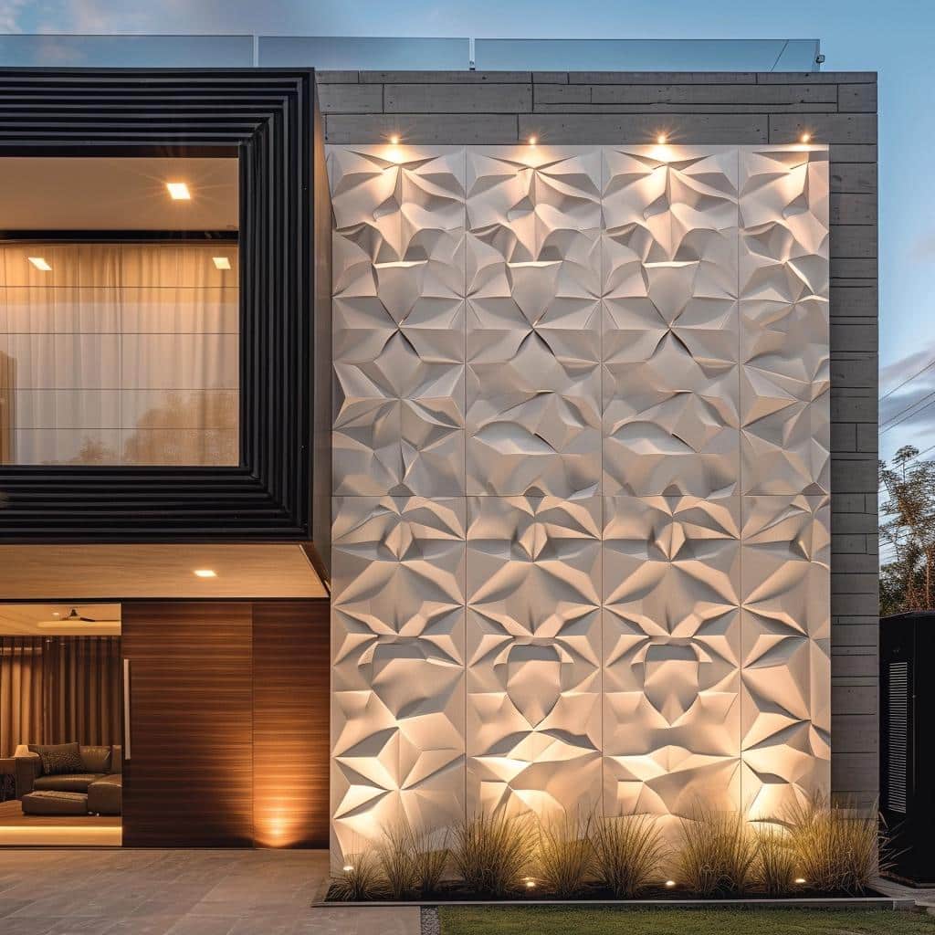 Fachada de Muro com Porcelanato: 5 Dicas Para Modernizar a Entrada de Sua Casa. 19 fachada de muro com porcelanato