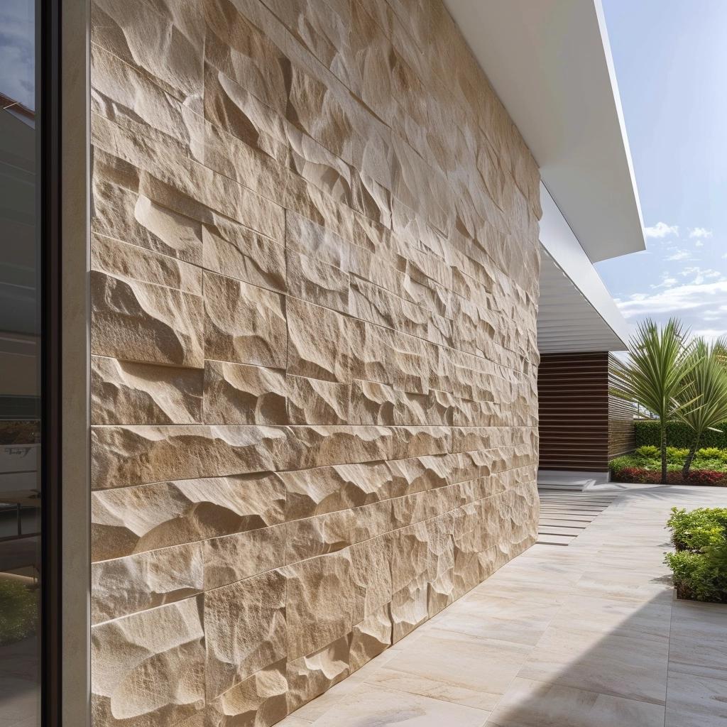 Fachada de Muro com Porcelanato: 5 Dicas Para Modernizar a Entrada de Sua Casa. 1 fachada de muro com porcelanato