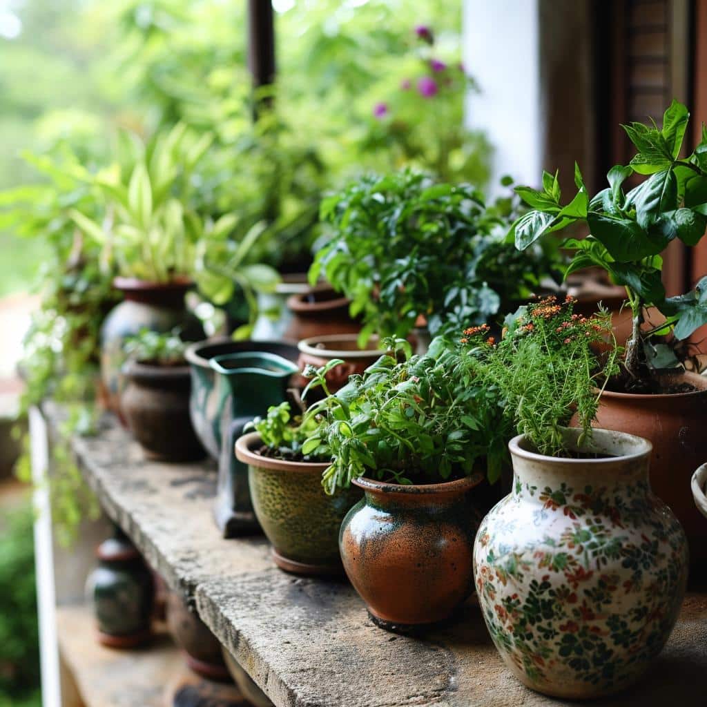 Horta em Vasos: Como Organizar e Cultivar Diversos Alimentos 4 horta em vasos