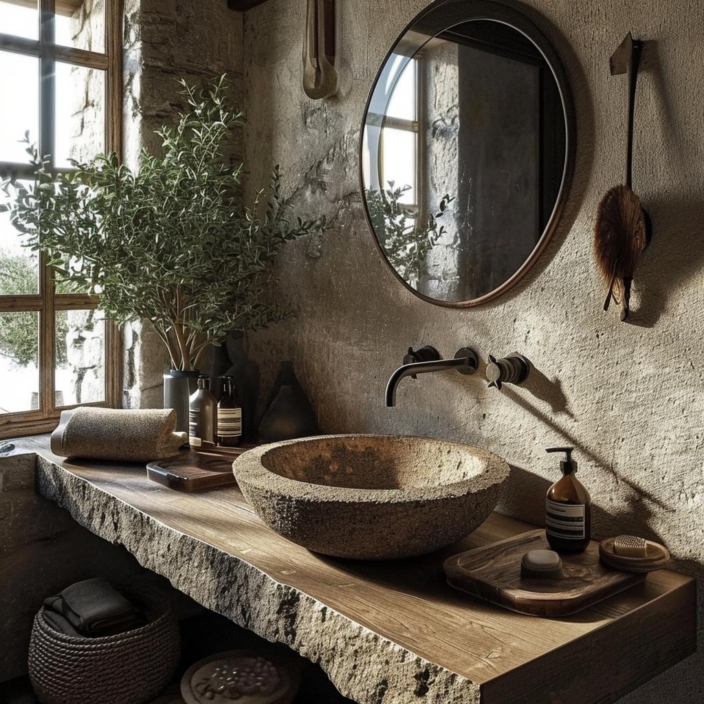 Lavabo Rústico: 5 Dicas para Criar Um Espaço Único e Charmoso 3 lavabo rústico