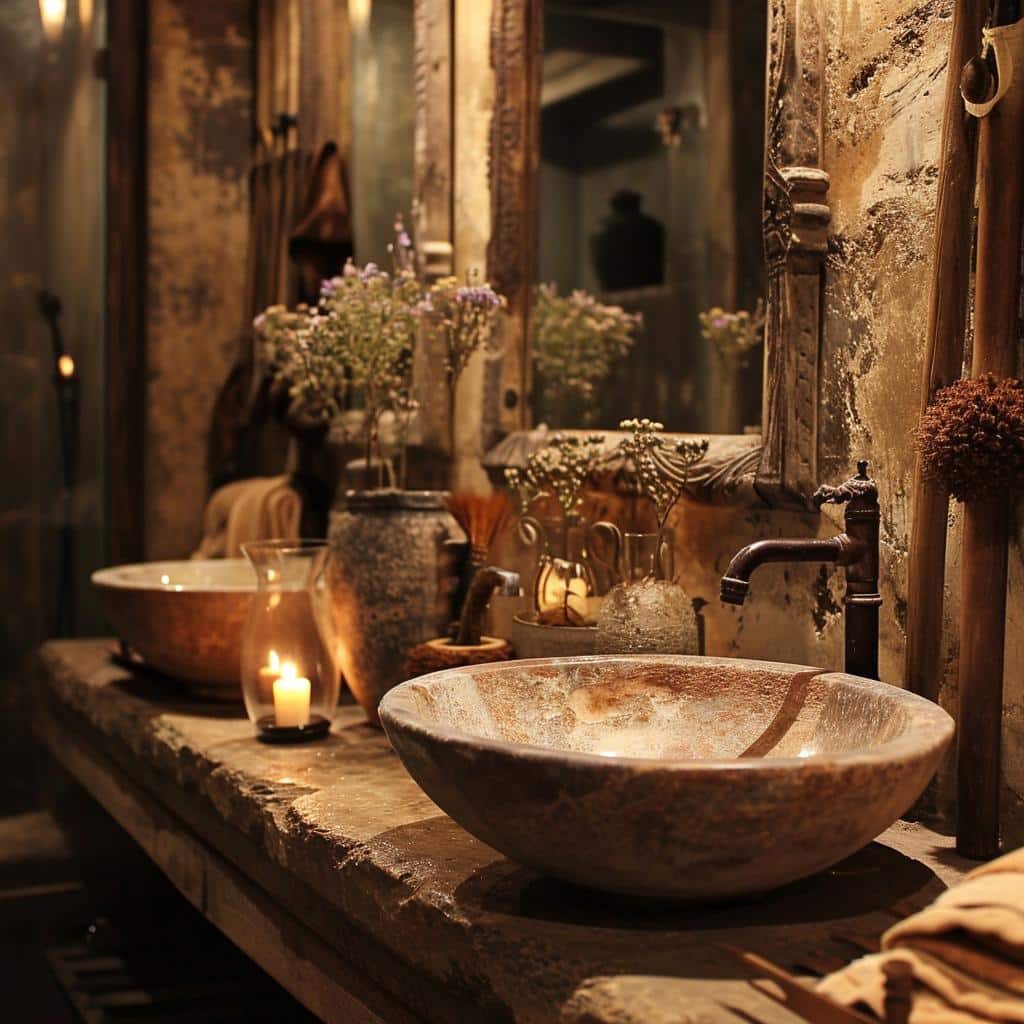 Lavabo Rústico: 5 Dicas para Criar Um Espaço Único e Charmoso 2 lavabo rústico