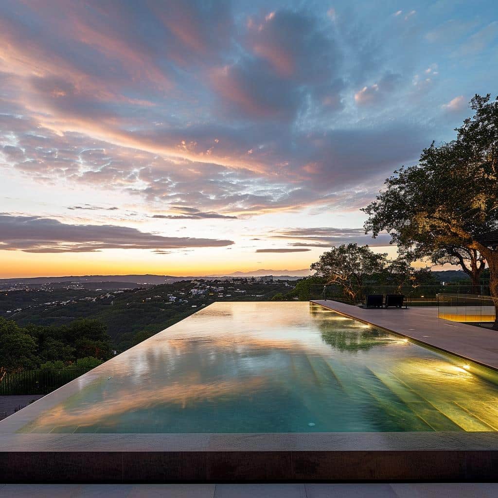 piscina com borda infinita