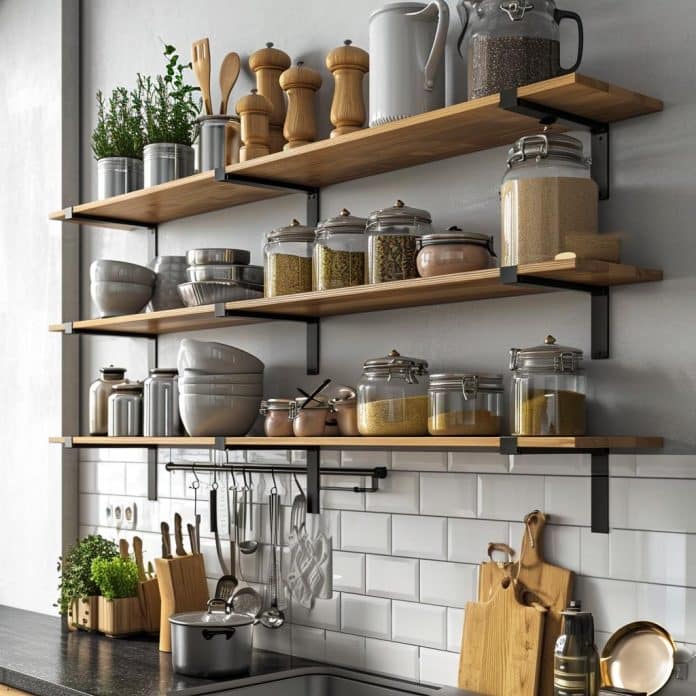 3 Formas De Utilizar Prateleiras Na Cozinha Para Otimizar Espaço