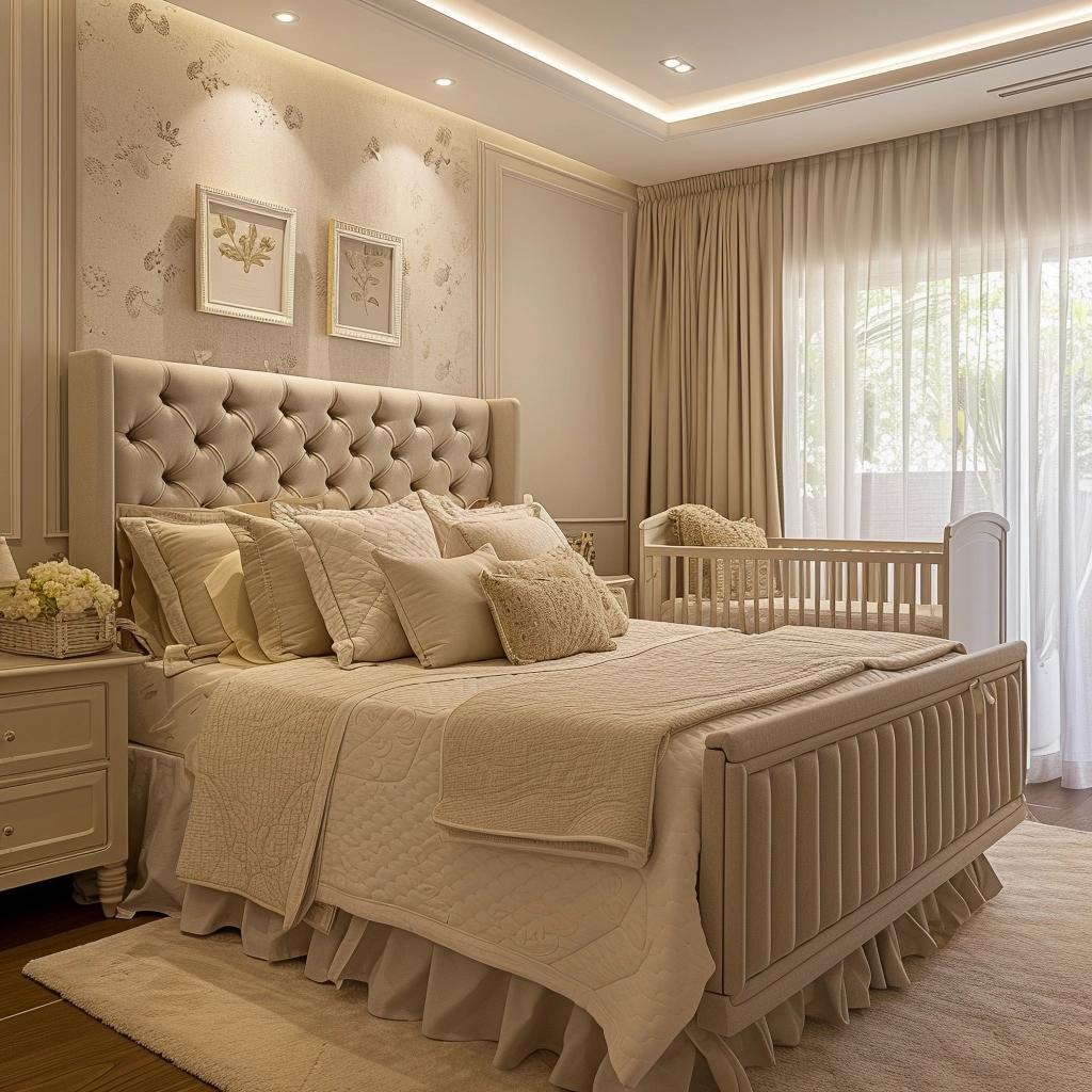 Quarto de Casal Com Berço: 5 Dicas Para Integrar e Decorar 22 quarto de casal com berço