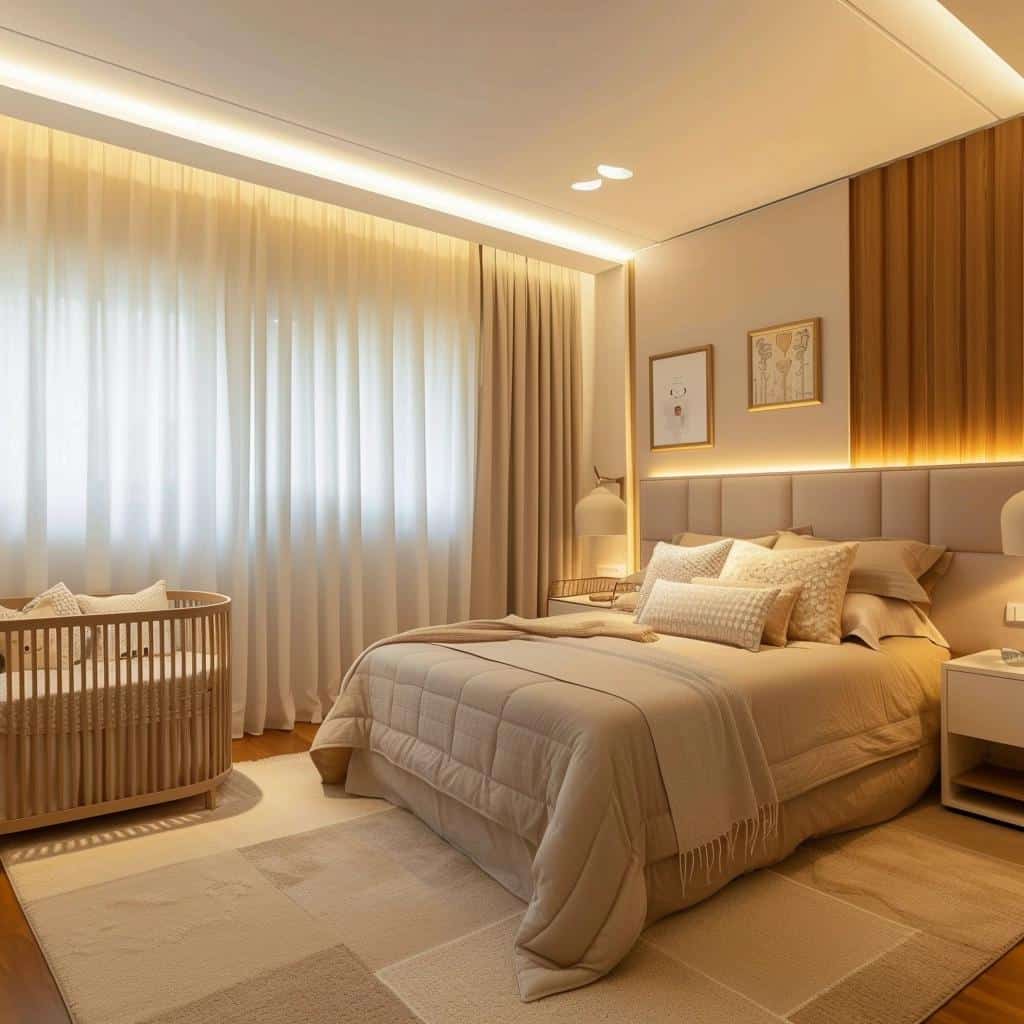 Quarto de Casal Com Berço: 5 Dicas Para Integrar e Decorar 1 quarto de casal com berço
