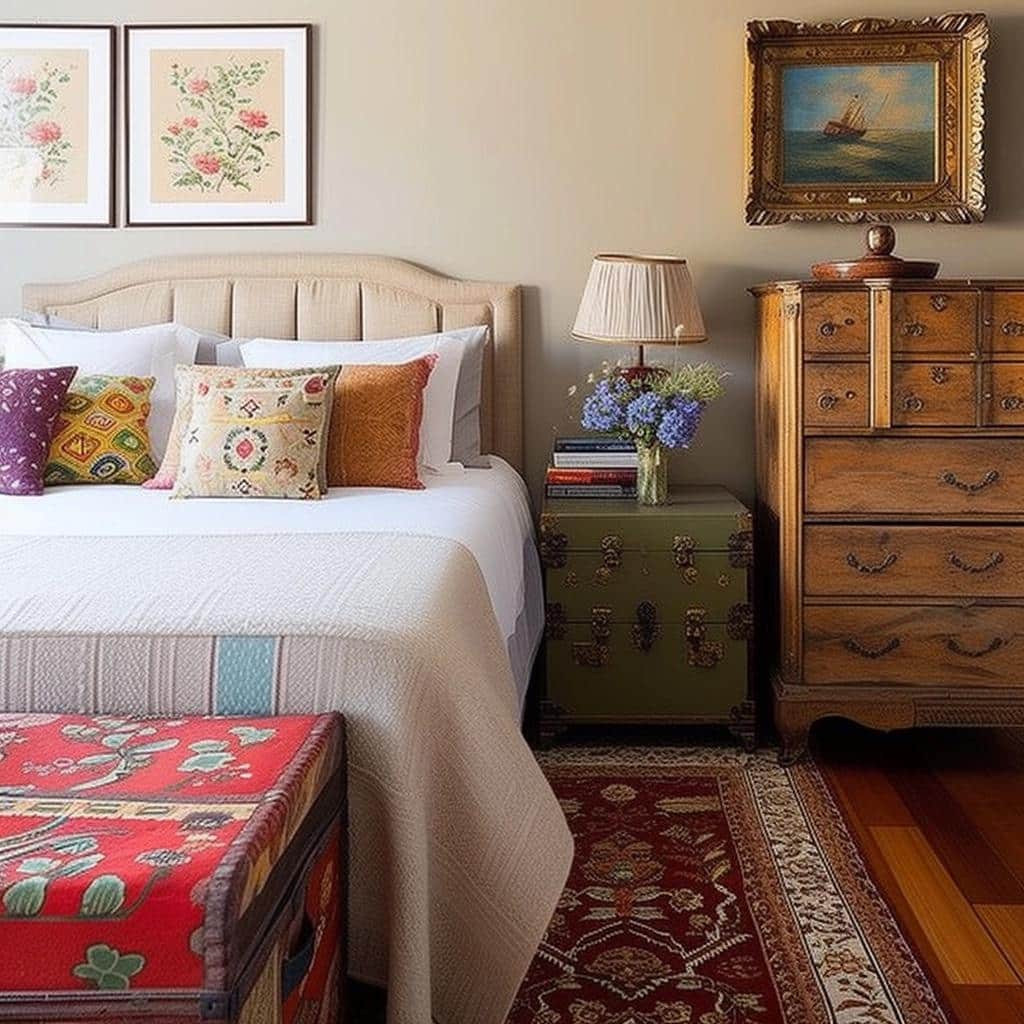 Quarto com Móveis Usados: 5 Dicas para Unir Sustentabilidade e Charme. 21 quarto decorado com móveis usados