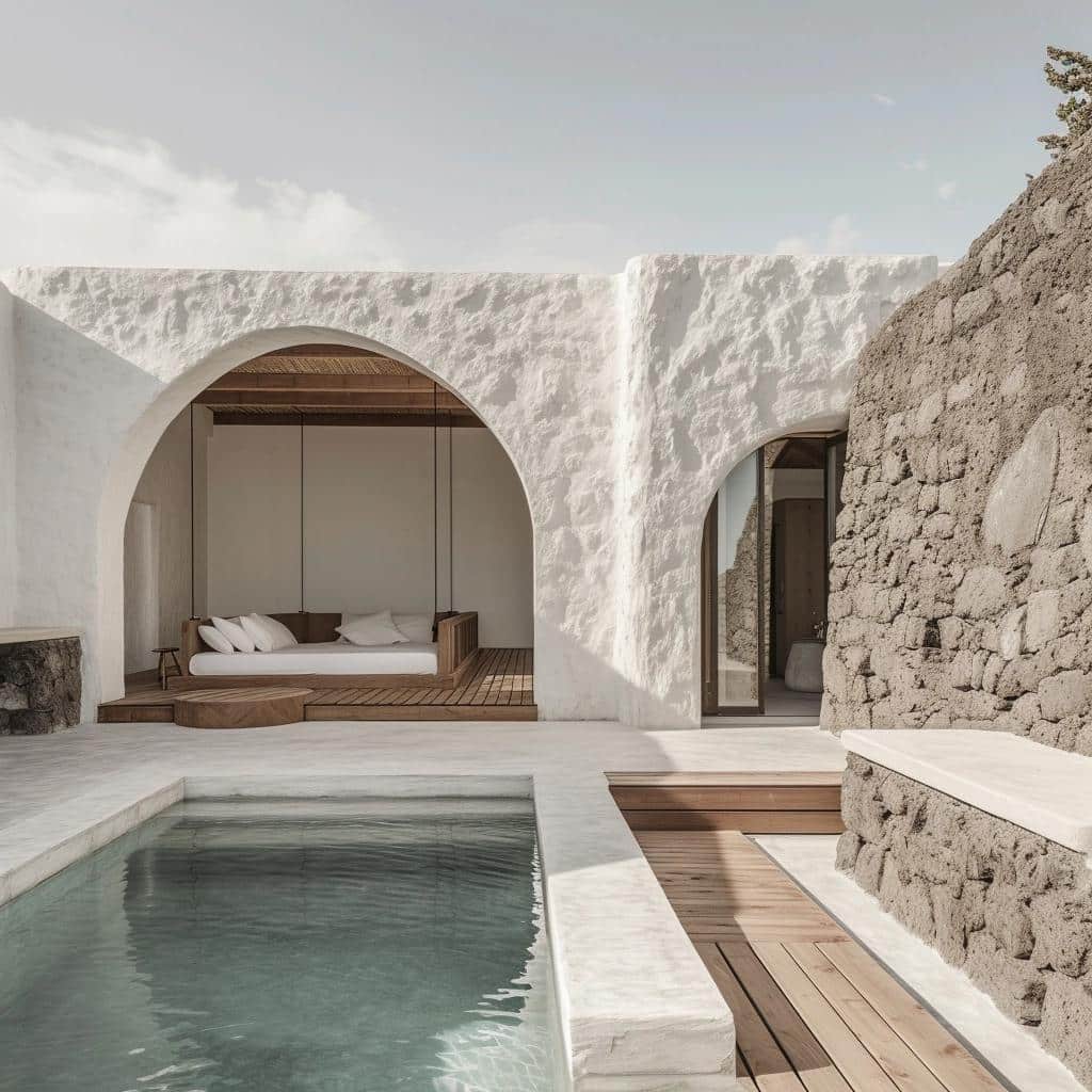 Transformando uma minúscula villa mediterrânea com piscina em um oásis de 40m². Inspiração pura.