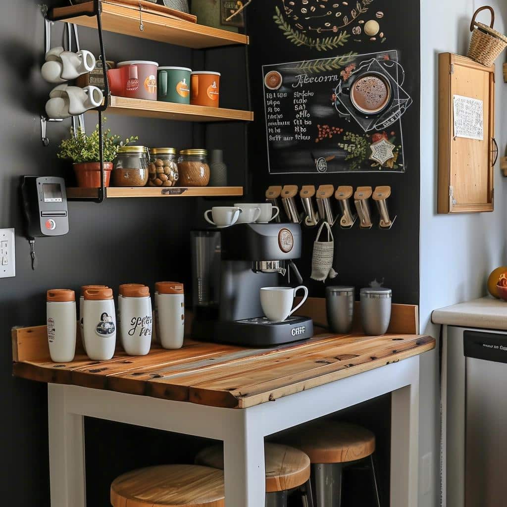 Transforme seu espaço em um cantinho do café econômico com dicas criativas dos seguidores. 1 Transforme seu espaço em um cantinho do café econômico com dicas criativas dos seguidores.
