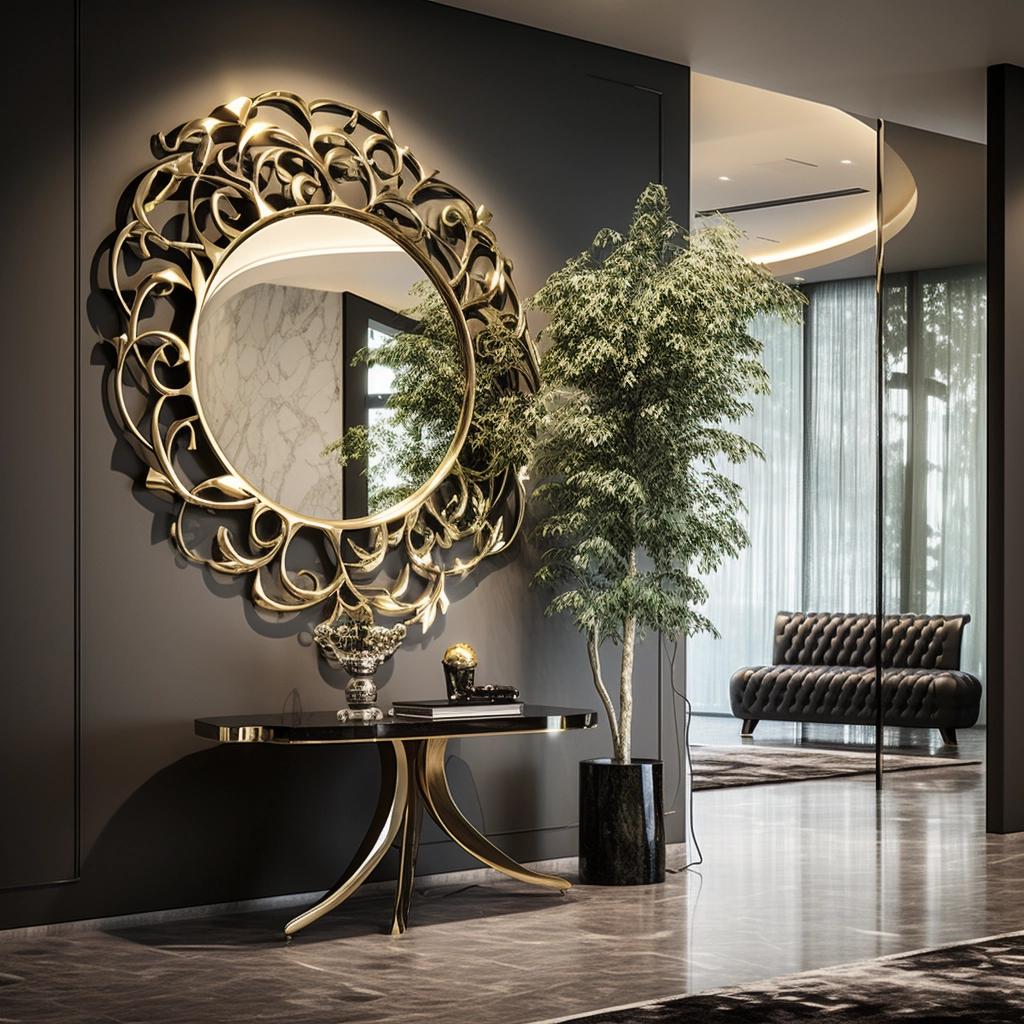 Espelhos Decorativos para Hall de Entrada: 5 Estilos que Encantam 18 Espelhos Decorativos para Hall de Entrada: 5 Estilos que Encantam