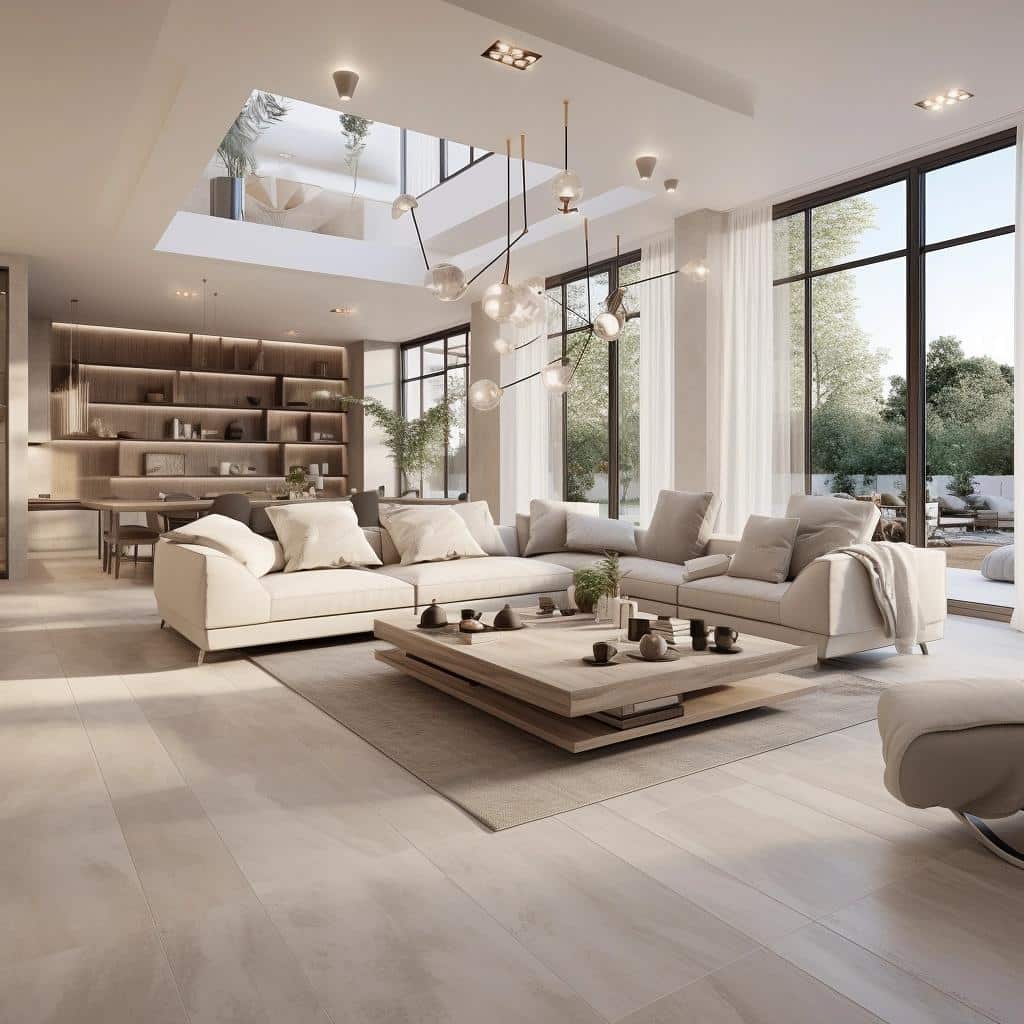 Porcelanato para Sala: Dicas para um Ambiente Acolhedor 19 Porcelanato para Sala: Dicas para um Ambiente Acolhedor
