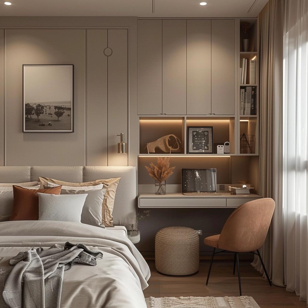 Bancada para Quarto: 5 Modelos para Organização e Design. 1 bancada para quarto