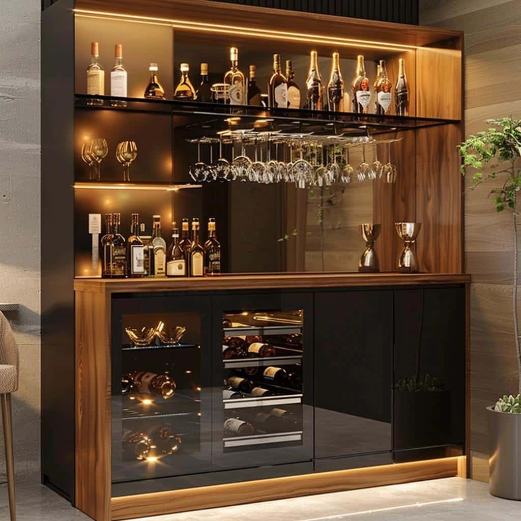 Barzinho Para Sala: 5 Ideias Para Um Espaço De Descontração E Estilo. 15 barzinho para sala