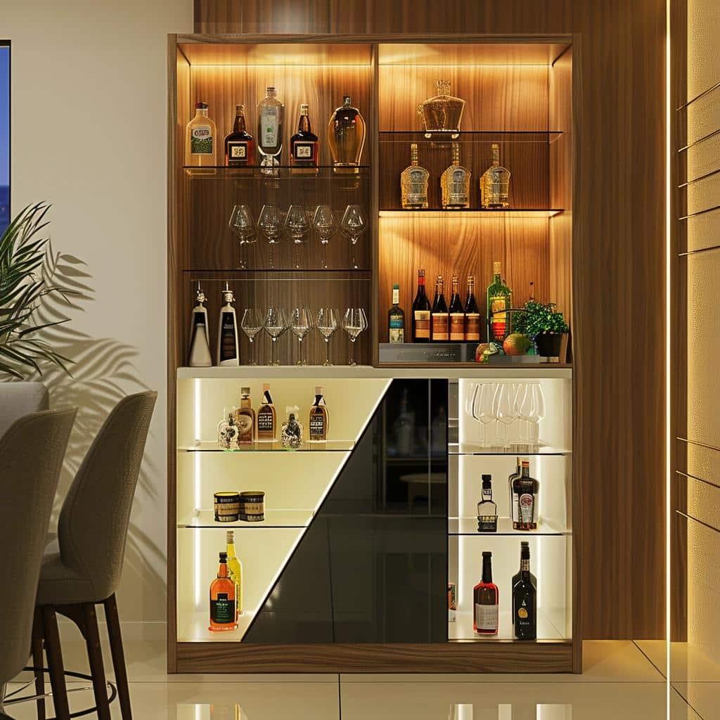 Barzinho Para Sala: 5 Ideias Para Um Espaço De Descontração E Estilo. 16 barzinho para sala