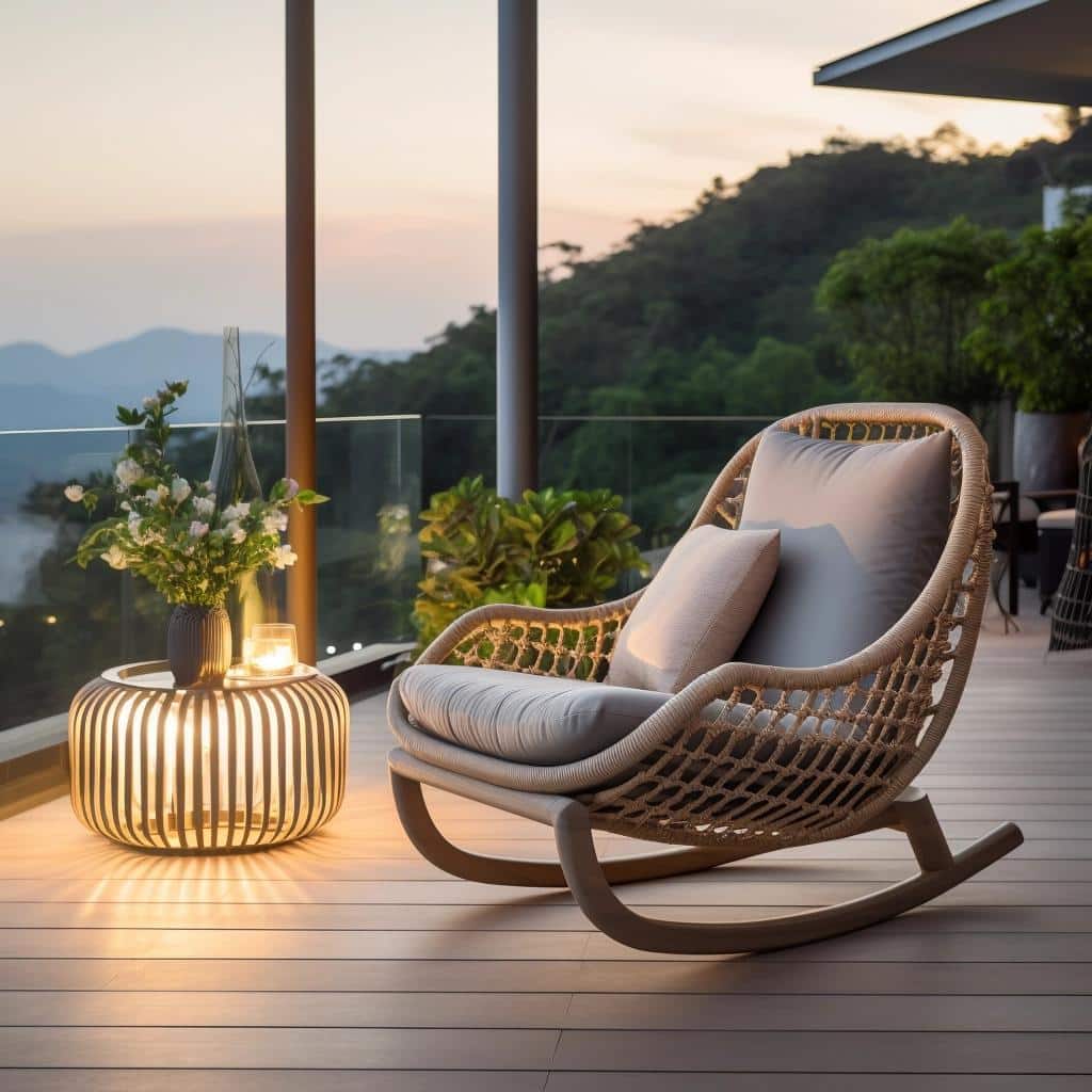 Relaxamento em Movimento: Cadeiras de Balanço que Combinam Conforto e Design 20 cadeira de balanço