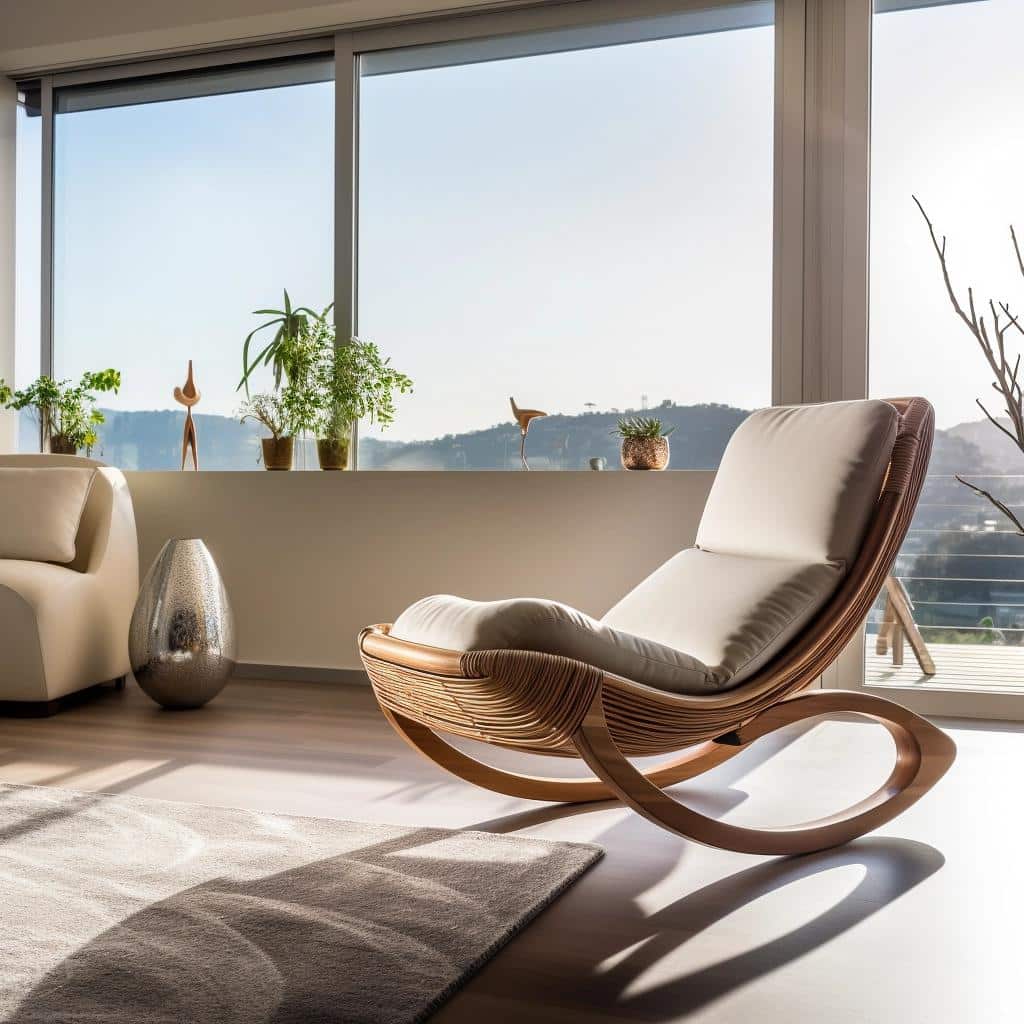 Relaxamento em Movimento: Cadeiras de Balanço que Combinam Conforto e Design 1 cadeira de balanço
