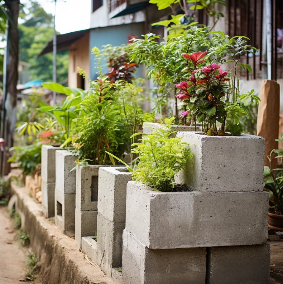 como fazer uma horta com blocos de concreto como fazer uma horta com blocos de concreto