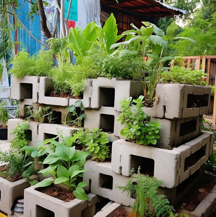 Como criar uma horta com blocos de concreto? 3 como fazer uma horta com blocos de concreto
