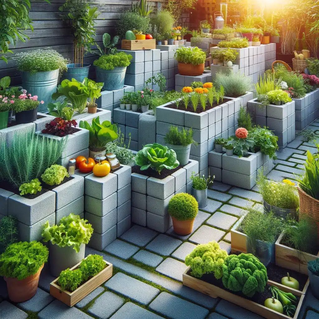 Como criar uma horta com blocos de concreto? 2 como fazer uma horta com blocos de concreto