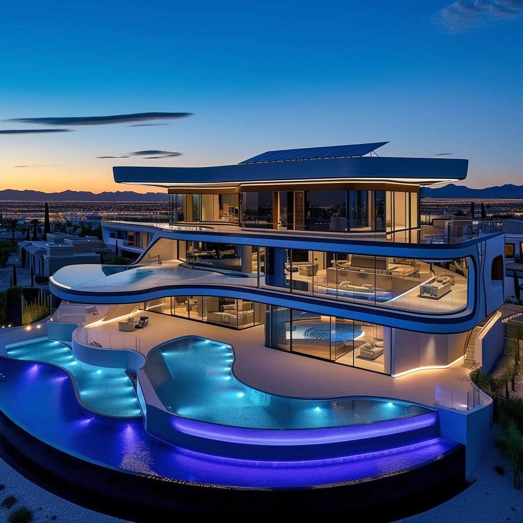Explore uma Mega Mansão de Las Vegas de $25 milhões e descubra técnicas inovadoras de design. 1 Explore uma Mega Mansão de Las Vegas de $25 milhões e descubra técnicas inovadoras de design.