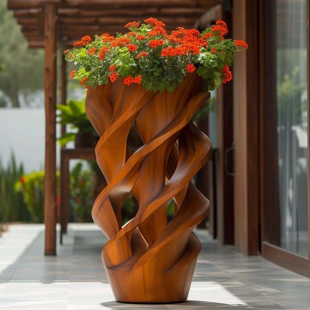 Floreira De Madeira: 5 Dicas Para Adicionar Verde À Sua Decoração. 18 floreira de madeira