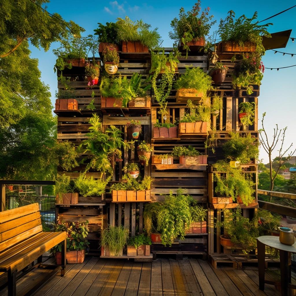 Horta Suspensa com Pallet: Passo a Passo Criativo e Sustentável 4 horta suspensa com pallet