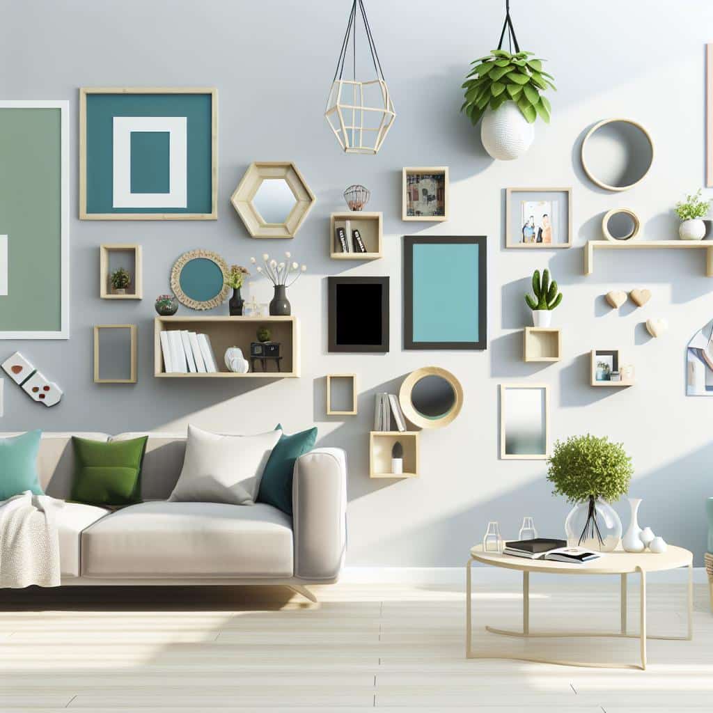 ideias para decorar parede da sala