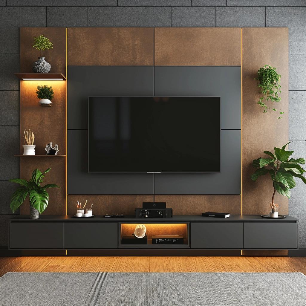 Transforme sua sala com 10 painéis de TV baratos e fáceis. Inspire-se.