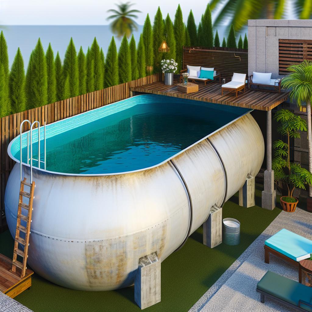 Caixa D'água Criativa: 7 surpreendentes transformações para aproveitar ao máximo essa tendência atual. 1 piscina de caixa dagua